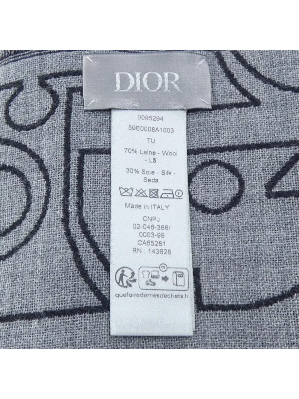 Dior Stole Scarf Black